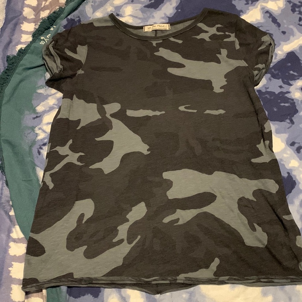 Free People Camo Tee